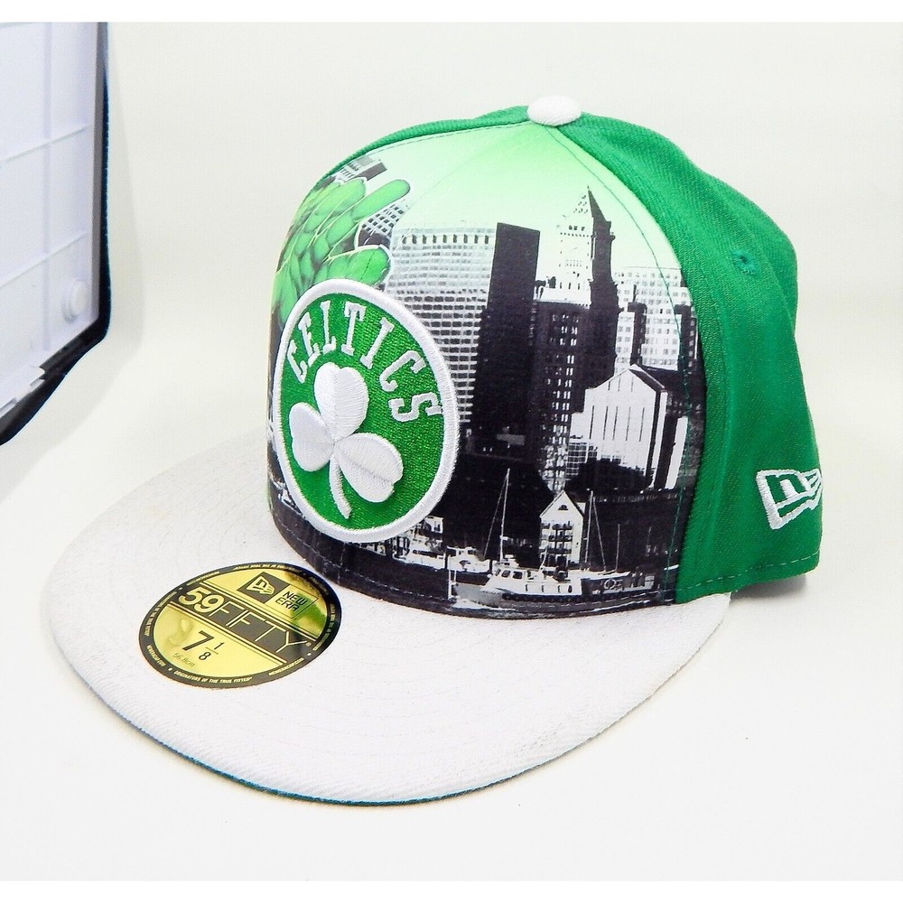 New Era NBA Boston Celtics Marvel Comics Incredible Hulk 59Fifty 7-1/8 Cap Hat